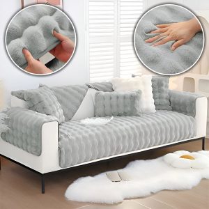 Plyšová prikrývka na sedačku | VELVECO