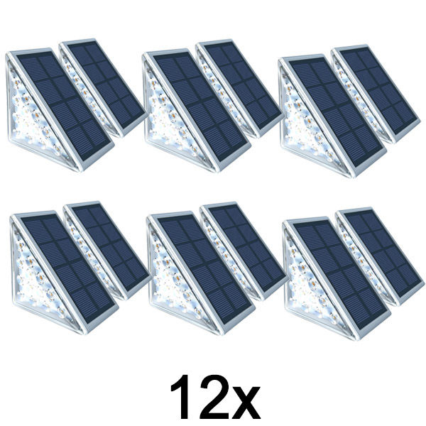 6x Vodotesná solárna lampa (2 ks) | LUMOSTEP