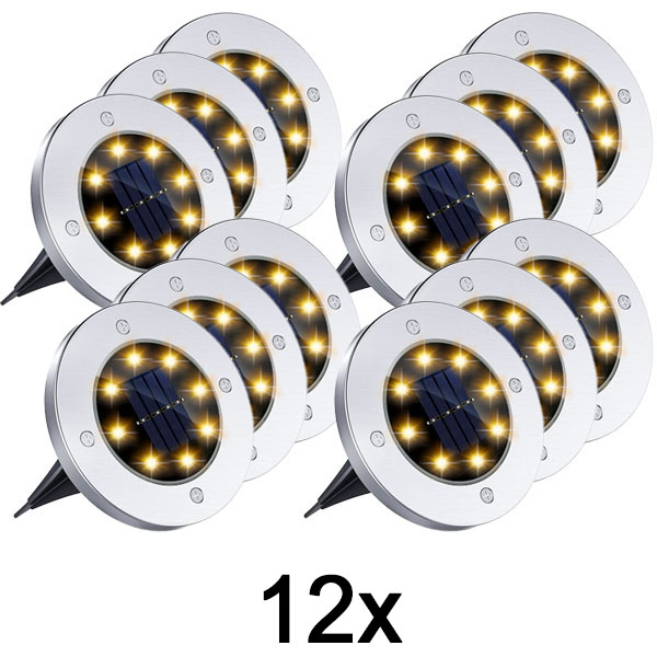 4x Solárne podlahové svetlá na vonkajšie použitie (3 ks) | LUMIGARD
