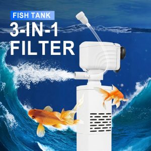 3-v-1 tichý akváriový filter na vodu | FILTPRO